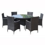 Royal Craft Marlow 6 Seater Round Dining Grey