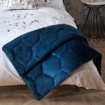 Emma Willis Blue Geometric Throw Blue