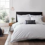 Emma Willis Klara Striped Reversible Duvet Cover and Pillowcase Set Grey