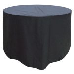 Garland 4 Seater Round Black Furniture Set Cover Black