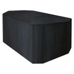 Garland 4 Seater Rectangular Black Furniture Set Cover Black