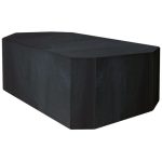 Garland 8 Seater Rectangular Black Furniture Set Cover Black