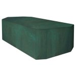 Garland 8 to 10 Seater Green Rectangular Furniture Set Cover Green