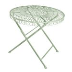 Old Rectory Round Folding Table in Green Green