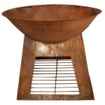Fallen Fruits Small Metal Fire Bowl Brown