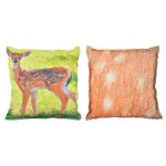 Outdoor Large Deer Cushion Multi-Coloured