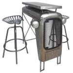 Fallen Fruits Tractor Table in Grey Grey