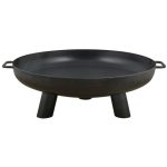 Fallen Fruits 70cm Steel Fire Bowl Black