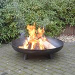 Fallen Fruits 100cm Steel Fire Bowl Black