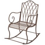 Fallen Fruits Old Rectory Metal Rocking Chair Brown