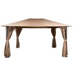 Venice Heavy Duty Square Gazebo 3m x 4m Beige