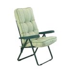 Deluxe Cotswold Stripe Recliner Green
