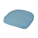 Glendale Standard D Shaped Placid Blue Cushion Seat Pad Blue