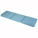 Glendale 3 Seater Bench Cushion Seat Pad in Placid Blue Blue