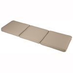 Glendale 3 Seater Bench Cushion Seat Pad in Stone Beige