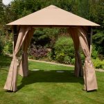 Glendale 2.5 x 2.5 Square Heavy Duty Beige Bronze Gazebo Beige