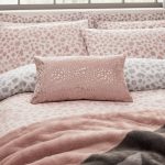Emma Willis Leopard Foil Print Cushion Pink