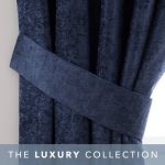 Chenille Navy Tiebacks Navy