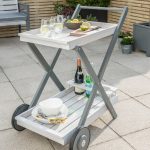 Florenity Grigio Grey Tea Trolley Grey