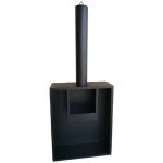 Gardeco Eeron Log Fireplace Black