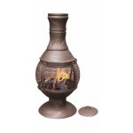 Gardeco Opera Mesh Centre Medium Chiminea Brown