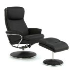 Halden Swivel Recliner Chair Black