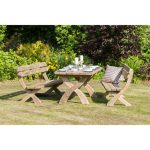 Harriet Table and Bench Set Natural
