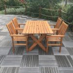 Royal Craft Homestead Wooden 4 Seat Dining Set Natural