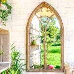 Church Window Mirror Stone