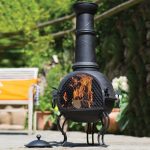 Murcia Large Steel Chimenea Black