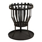 La Hacienda Alberta Round Firebasket Black