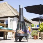 La Hacienda Colorado Medium Mesh Steel Chiminea Black