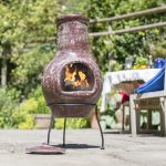 La Hacienda Plain Red Clay Chiminea Red