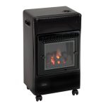 Lifestyle Living Flame LPG Portable Heater Black