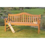 Acacia 4 Seater Hardwood Bench Beige