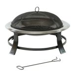 Lifestyle Prima Stainless Steel Bowl Fire Pit Black