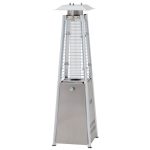 Lifestyle 3kw Chantico Flame Table Top Heater Silver