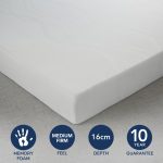 Dunelm Memory Foam Mattress White