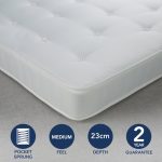 Dunelm 1000 Pocket Sprung Mattress White