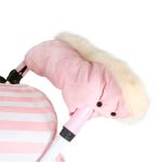My Babiie Baby Pink Faux Fur Trim Handmuff Pink