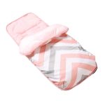 My Babiie Pink Chevron Cosytoes Footmuff Pink