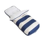 My Babiie Blue Stripes Cosytoes Footmuff Blue
