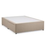 Dunelm Classic Linen Divan Base – Biscuit Biscuit (Brown)