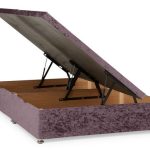 Dunelm Classic Velvet Divan Base Ottoman Amethyst (Purple)