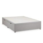 Dunelm Classic Linen Divan Base Ottoman Light Grey