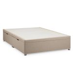 Dunelm Classic Linen Divan Base Ottoman Biscuit (Brown)