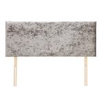 Dunelm Velvet Plain Headboard Steel