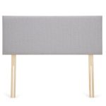 Dunelm Linen Plain Headboard Light Grey
