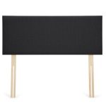 Dunelm Linen Plain Headboard Charcoal