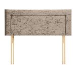 Dunelm Velvet Border Headboard Truffle